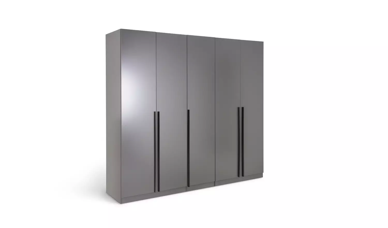 Habitat Munich 5 Door Wardrobe - Anthracite