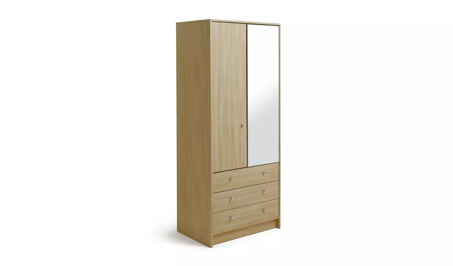 Argos Home Malibu 2 Door 3 Drawer Wardrobe - Beech Effect