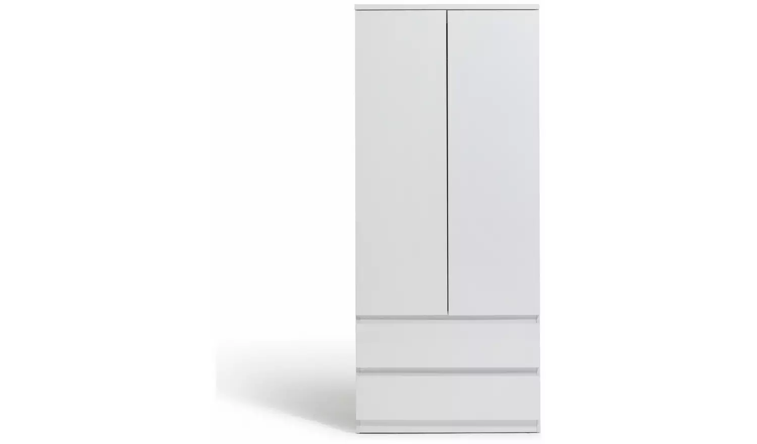 Argos Home Jenson 2 Door 2 Drawer Wardrobe - White Gloss