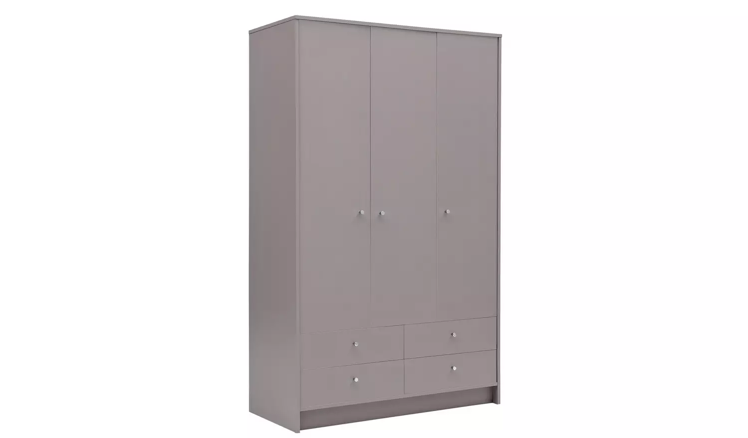 Argos Home Malibu 3 Door 4 Drawer Wardrobe - Grey