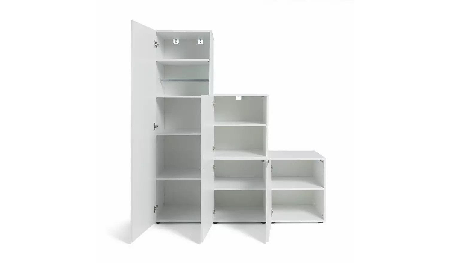 Argos Home Malibu Stepped Small Storage Wardrobe - White