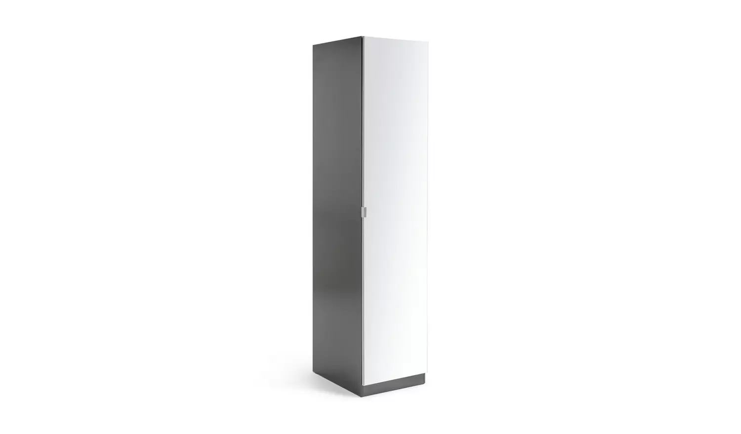 Habitat Munich 1 Door Mirror Wardrobe - Anthracite
