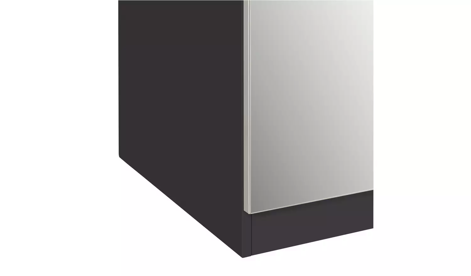 Habitat Munich 1 Door Mirror Wardrobe - Anthracite