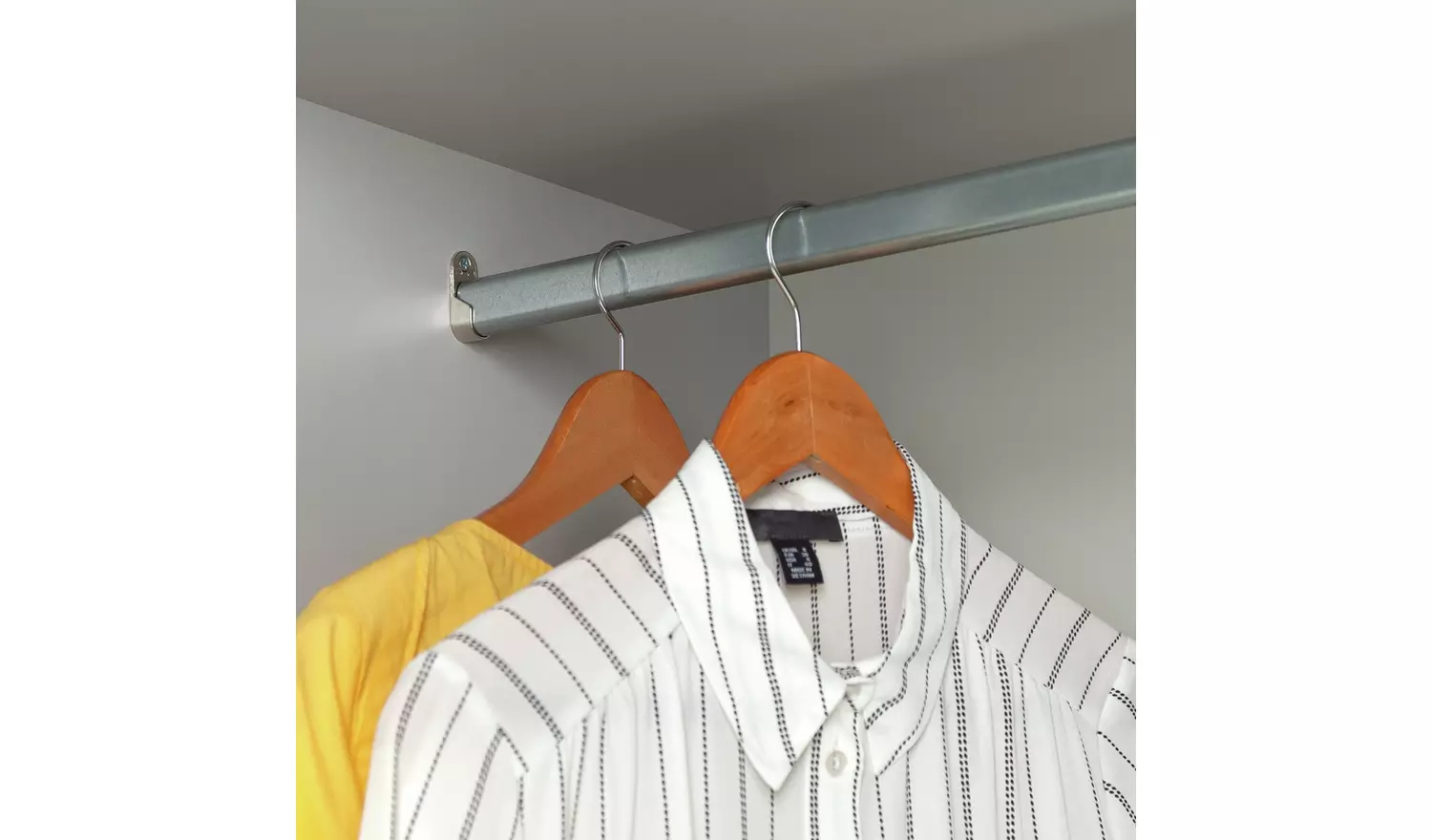 Habitat Holsted Mirror 180cm Sliding Wardrobe - White Gloss