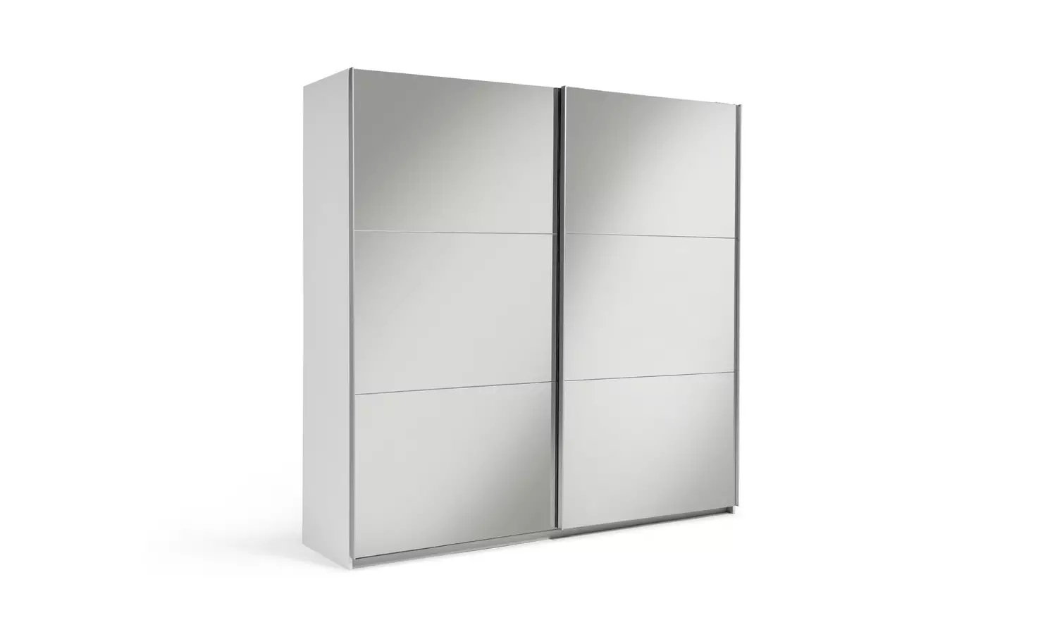 Habitat Holsted Mirrored 200cm Sliding Wardrobe - White
