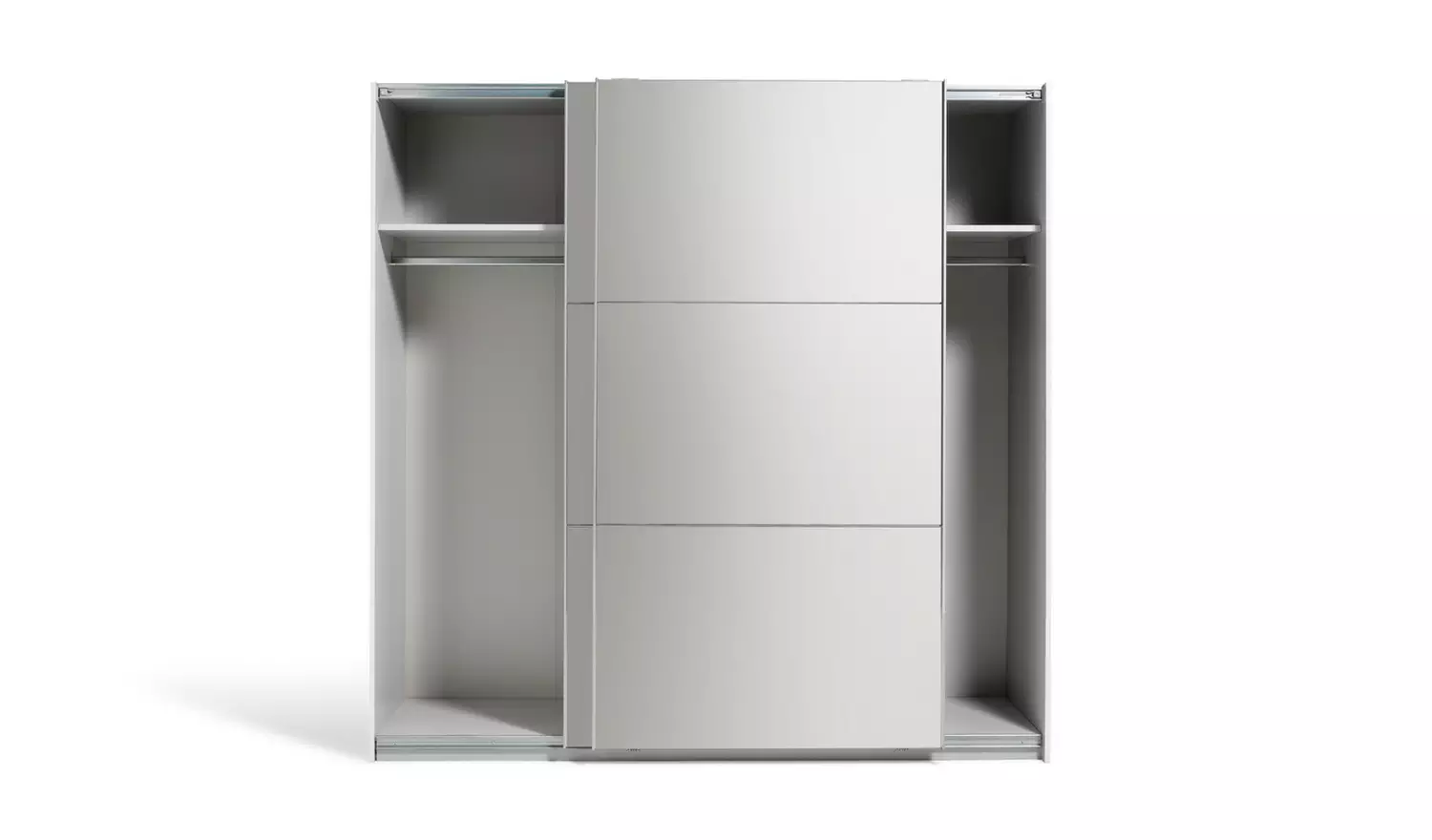 Habitat Holsted Mirrored 200cm Sliding Wardrobe - White