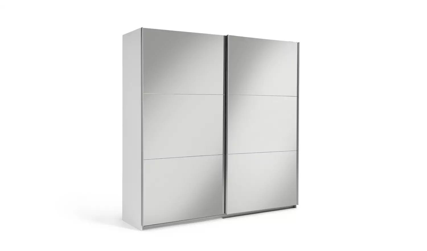 Habitat Holsted Mirrored 200cm Sliding Wardrobe - White