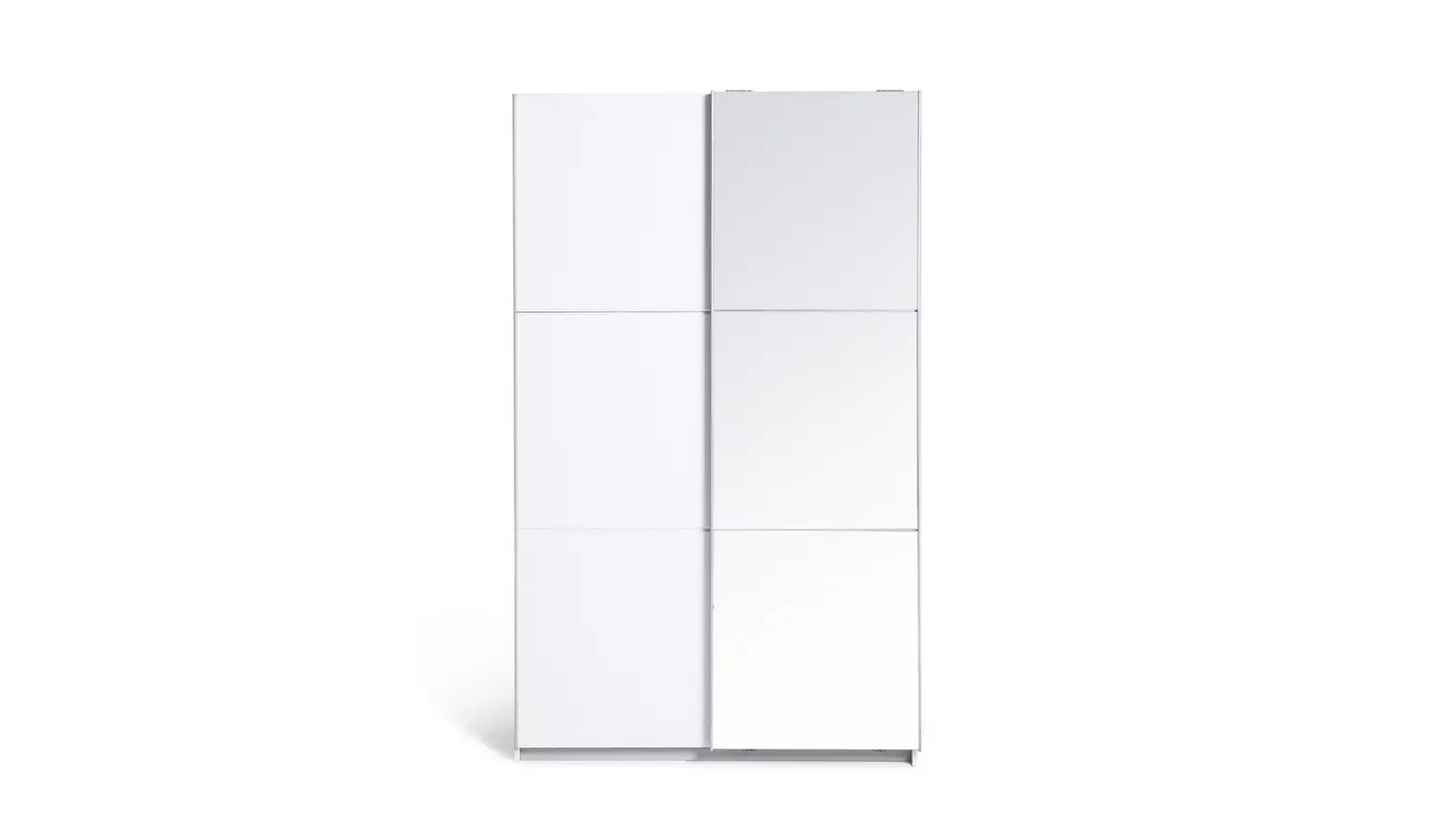 Habitat Holsted Half Mirror 120cm Sliding Wardrobe -White