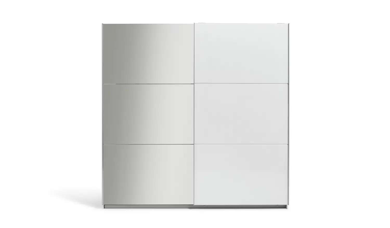 Habitat Holsted Half Mirror 200cm Sliding Wardrobe - White