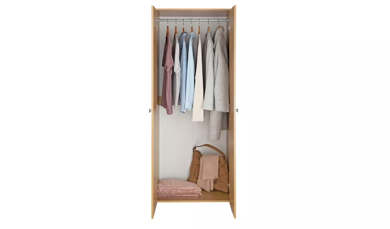 Argos Home Seville 2 Door Wardrobe - Oak Effect