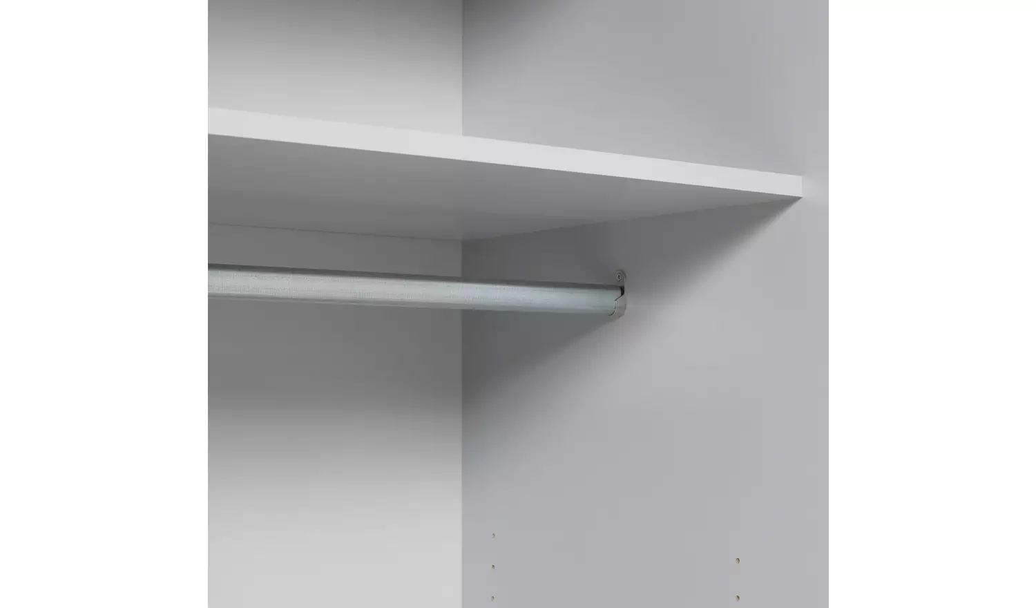 Habitat Holsted Mirror 200cm Sliding Wardrobe -Grey Gloss