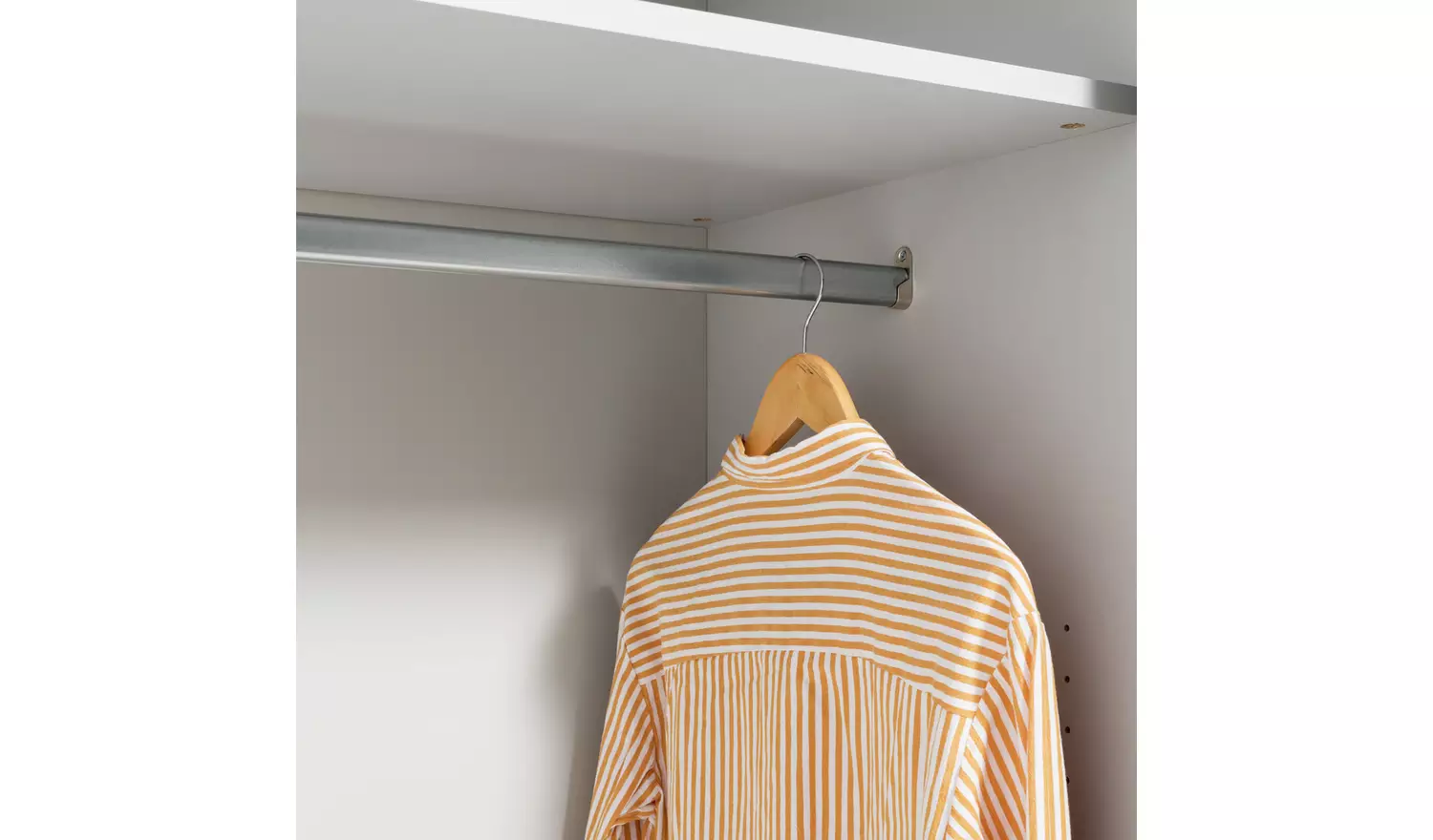 Habitat Holsted 200cm Sliding Wardrobe - White Gloss