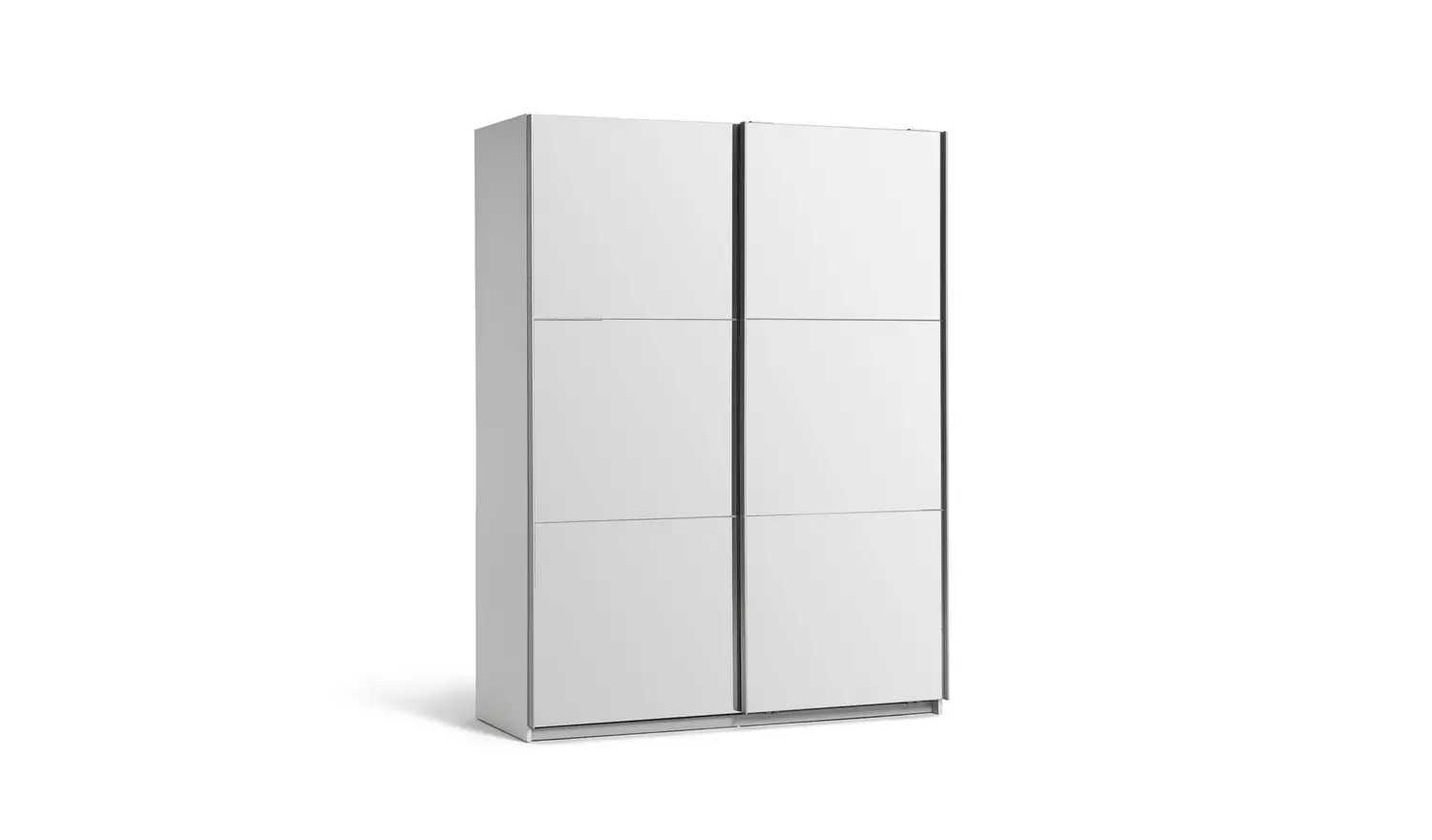 Habitat Holsted Mirrored 150cm Sliding Wardrobe - White