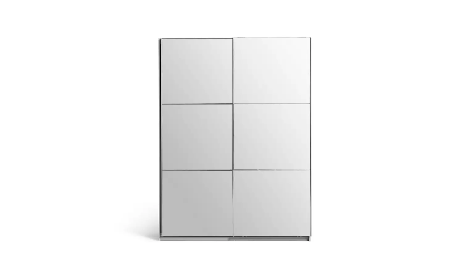 Habitat Holsted Mirrored 150cm Sliding Wardrobe - White
