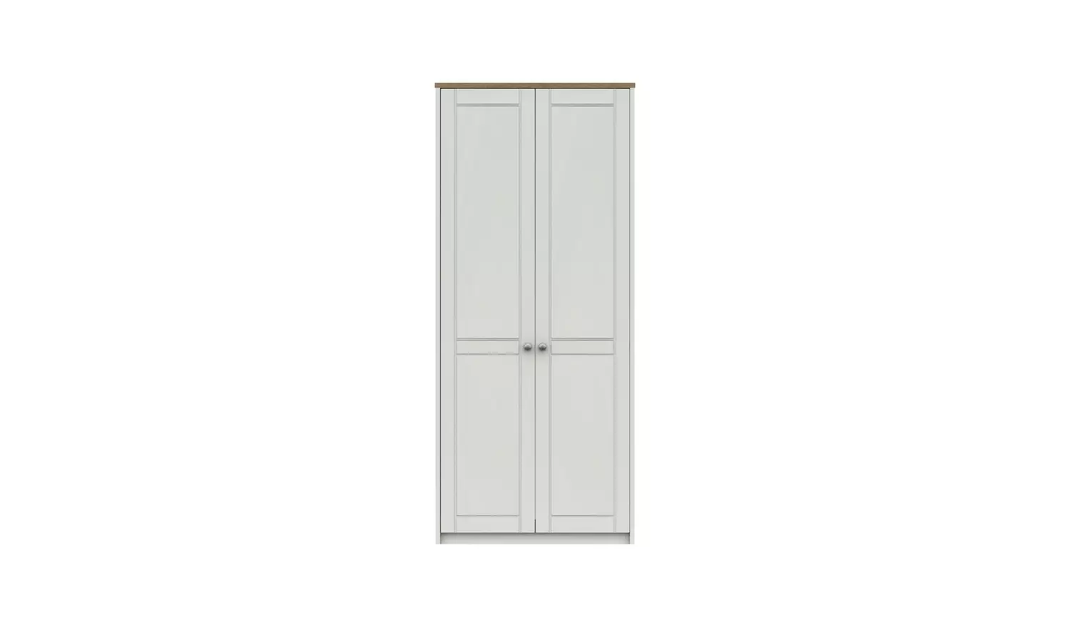 Kielder 2 Door Wardrobe - White