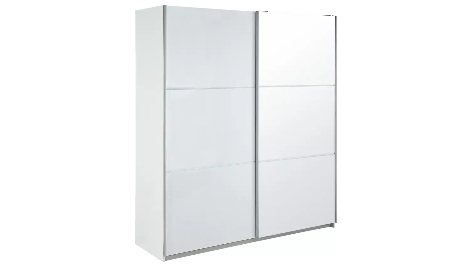 Habitat Holsted Half Mirror 180cm Sliding Wardrobe - White