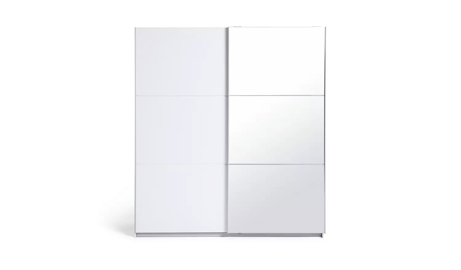 Habitat Holsted Half Mirror 180cm Sliding Wardrobe - White
