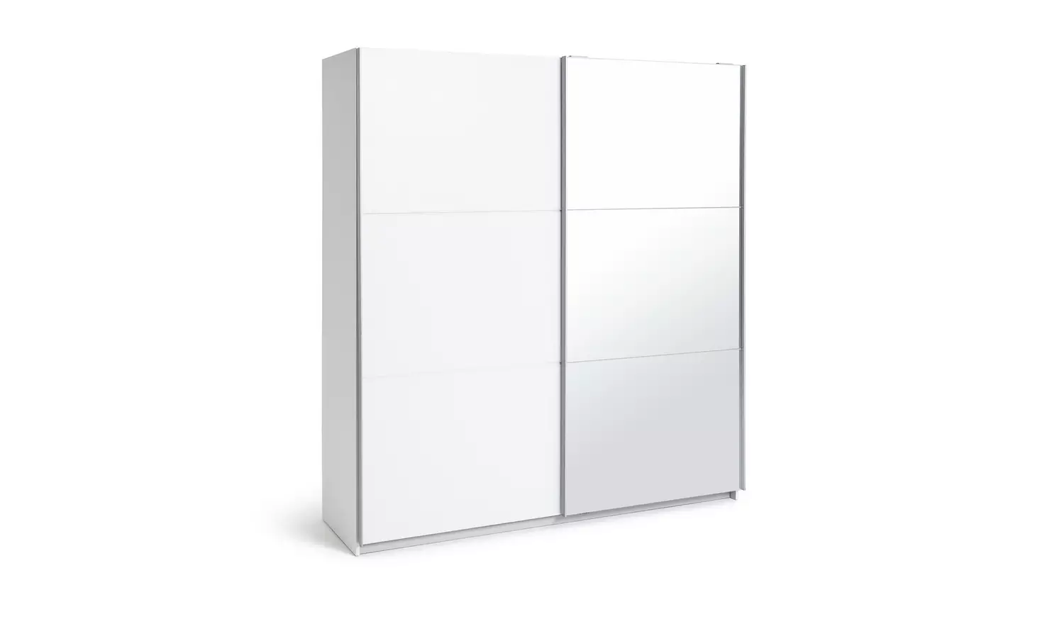 Habitat Holsted Half Mirror 180cm Sliding Wardrobe - White