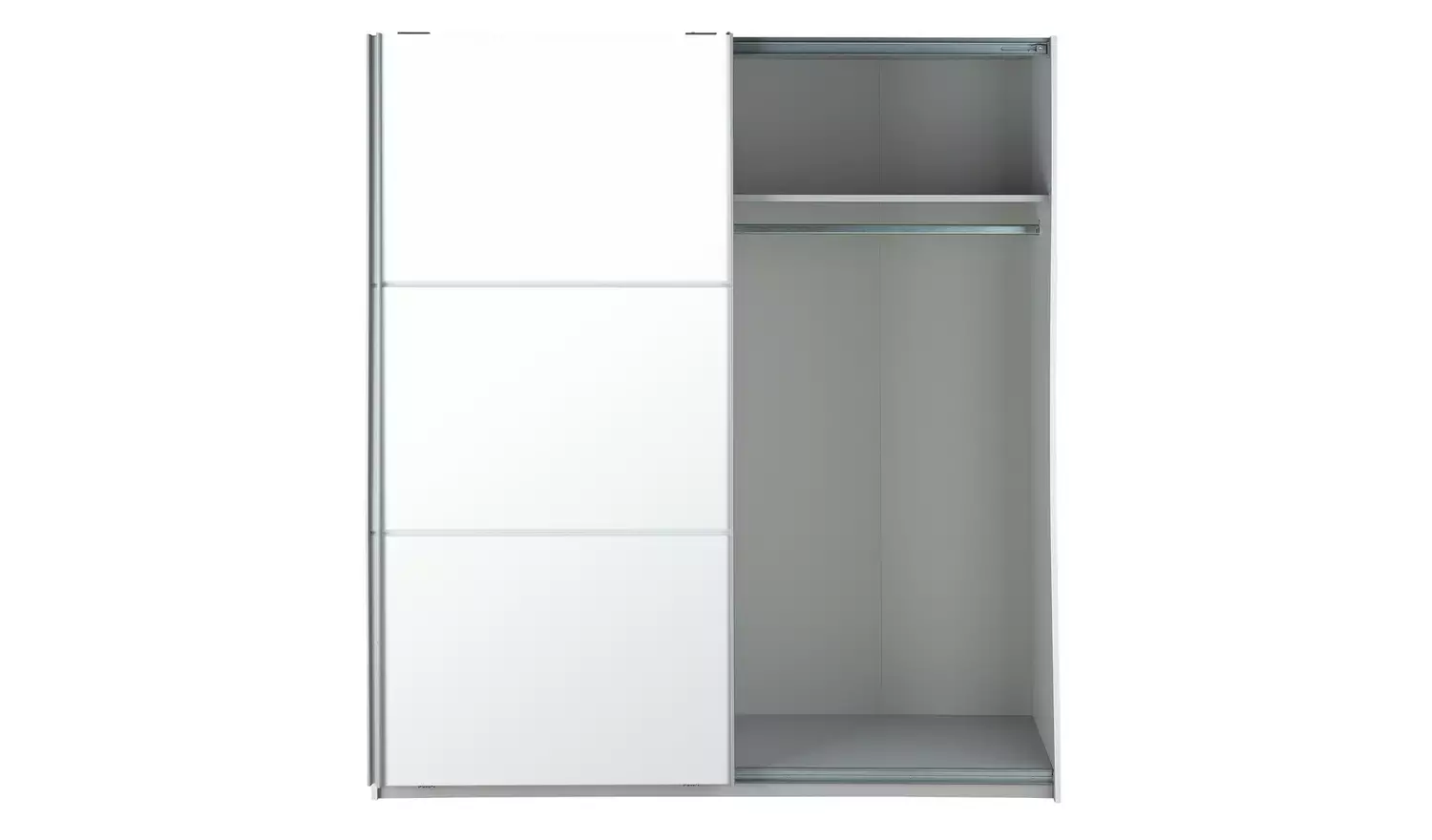 Habitat Holsted Half Mirror 180cm Sliding Wardrobe - White