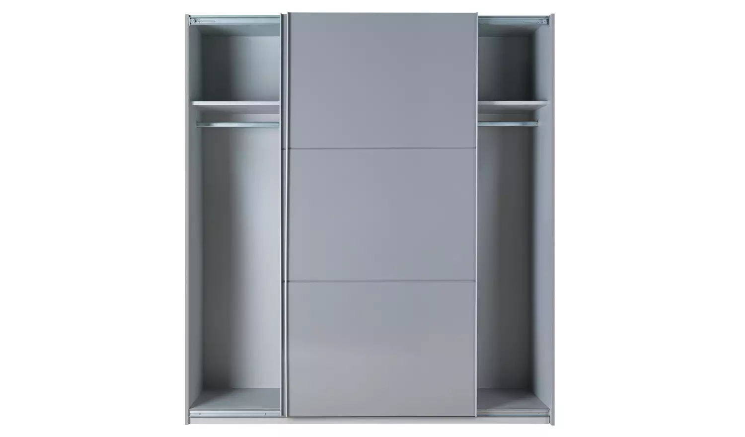 Habitat Holsted 180cm Sliding Wardrobe - Grey Gloss