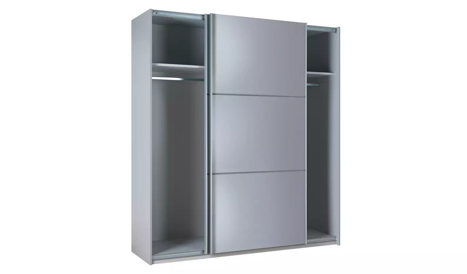Habitat Holsted 180cm Sliding Wardrobe - Grey Gloss