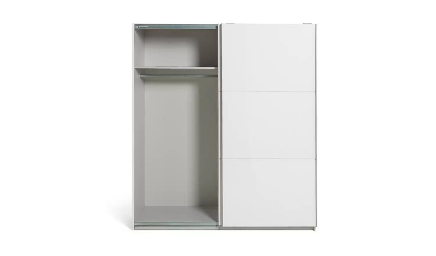Habitat Holsted 180cm Sliding Wardrobe - White Gloss