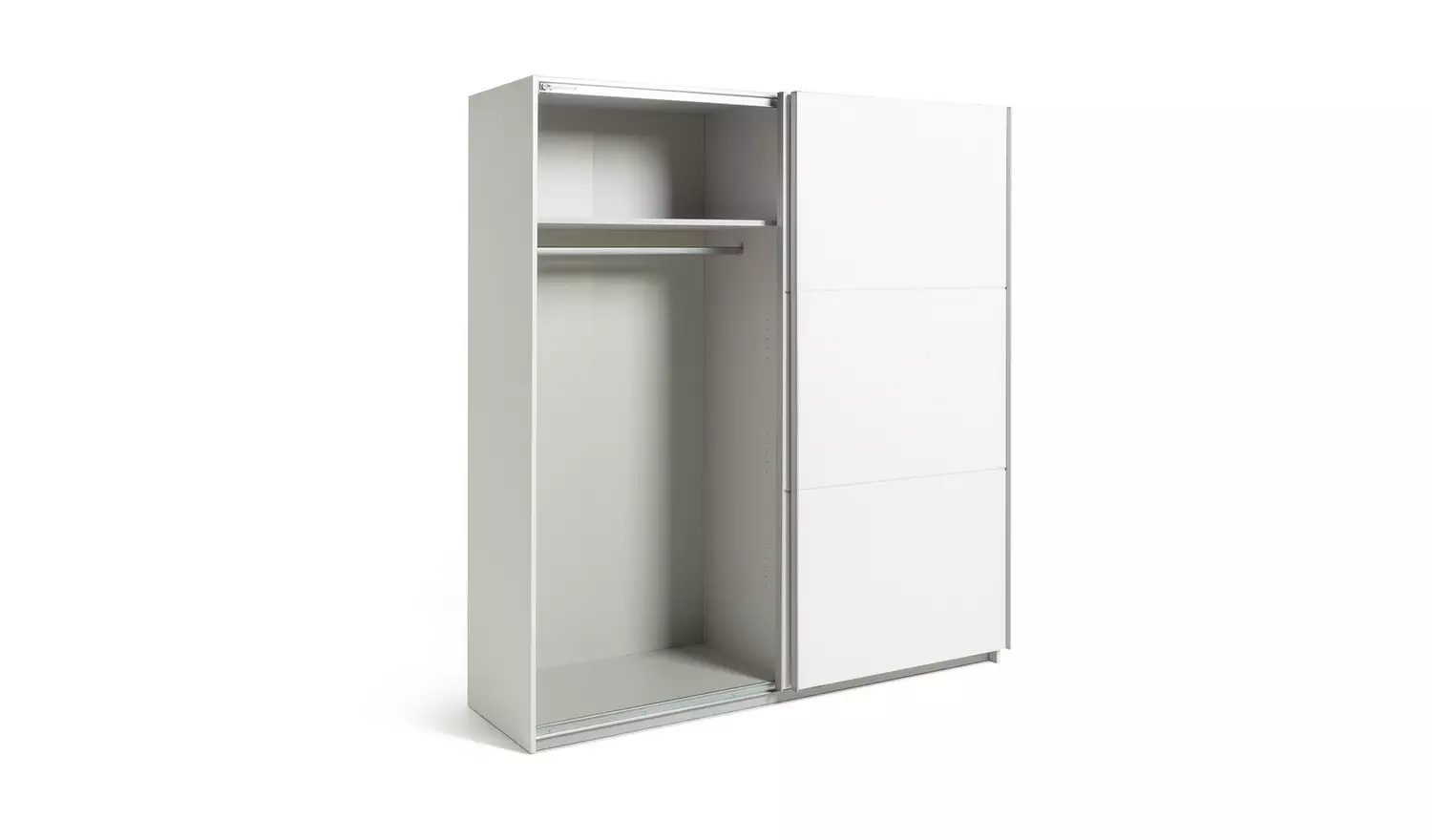 Habitat Holsted 180cm Sliding Wardrobe - White Gloss