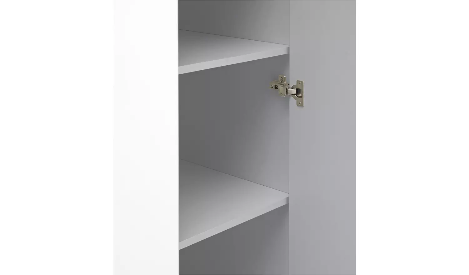 Argos Home Malibu 3 Door 4 Drawer Mirror Wardrobe - Grey