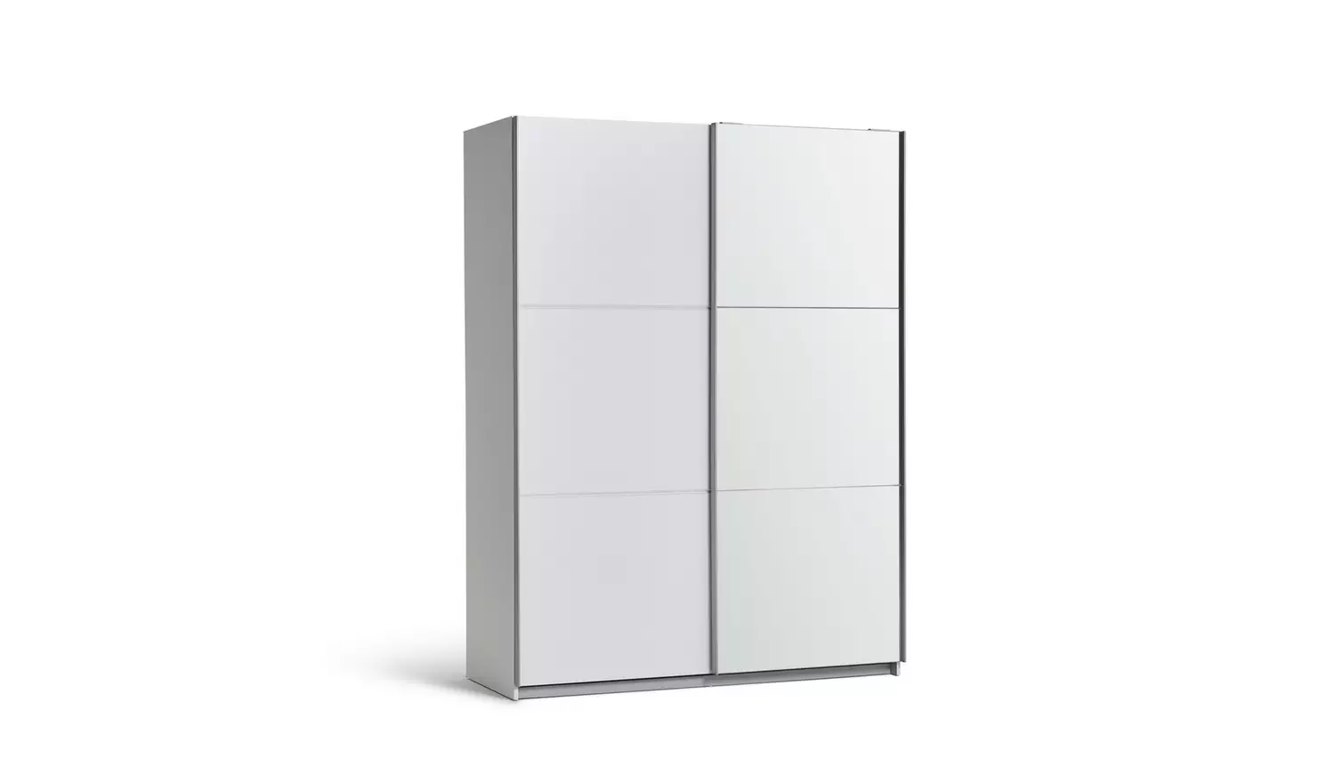 Habitat Holsted Half Mirror 150cm Sliding Wardrobe -White