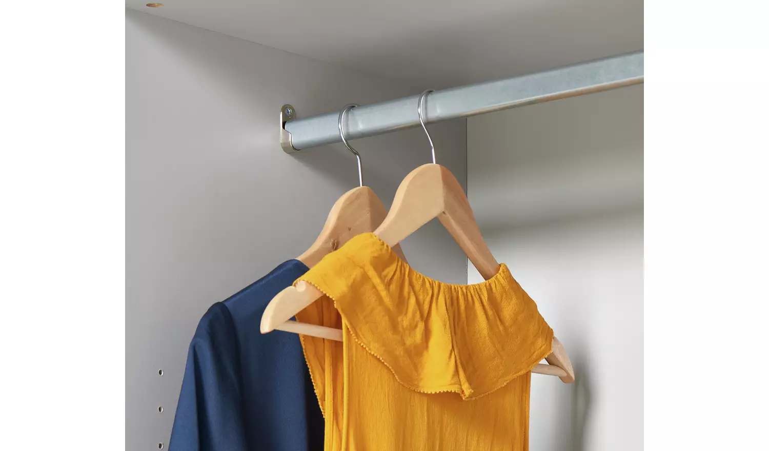 Habitat Holsted Half Mirror 150cm Sliding Wardrobe -White