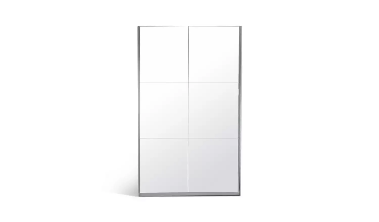 Habitat Holsted Mirrored 120cm Sliding Wardrobe - White