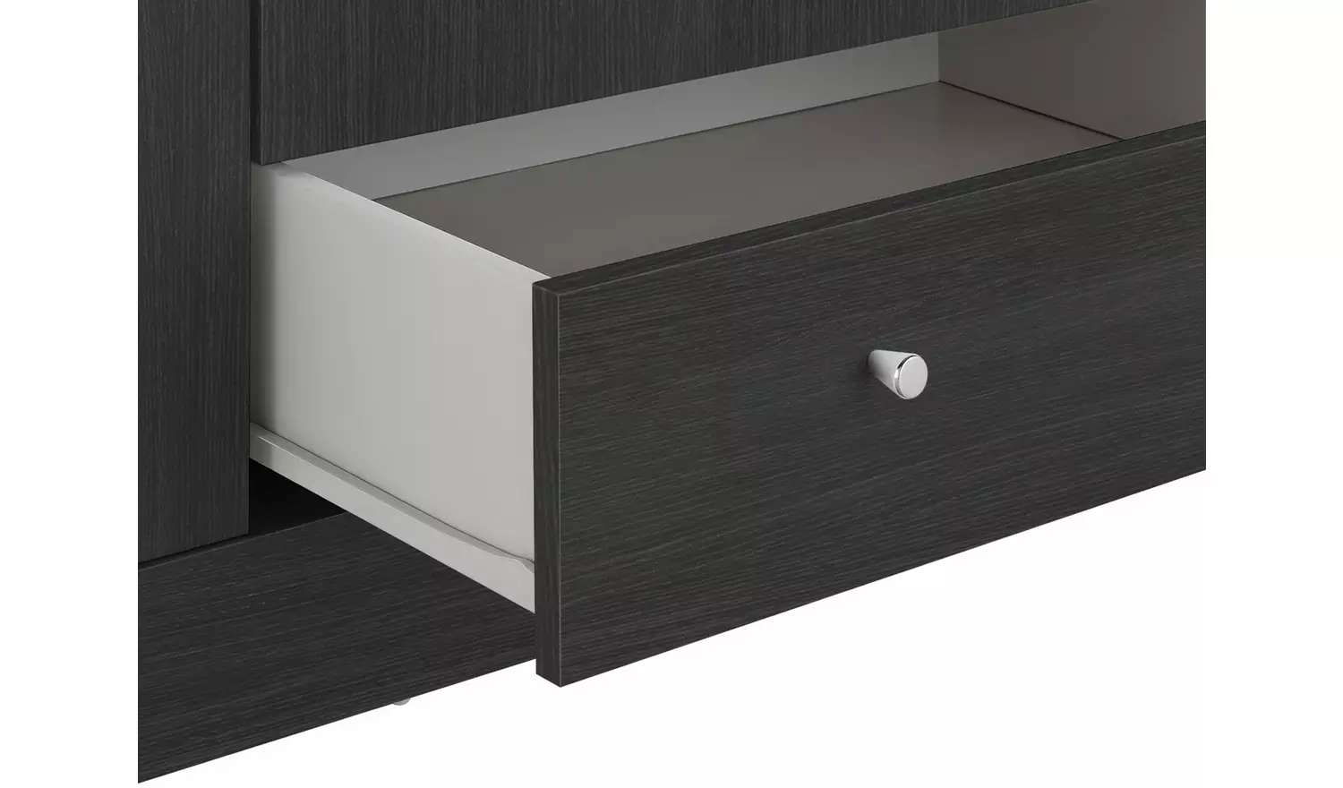 Argos Home Malibu 4 Door 3 Drawer Wardrobe - Black Oak Eff