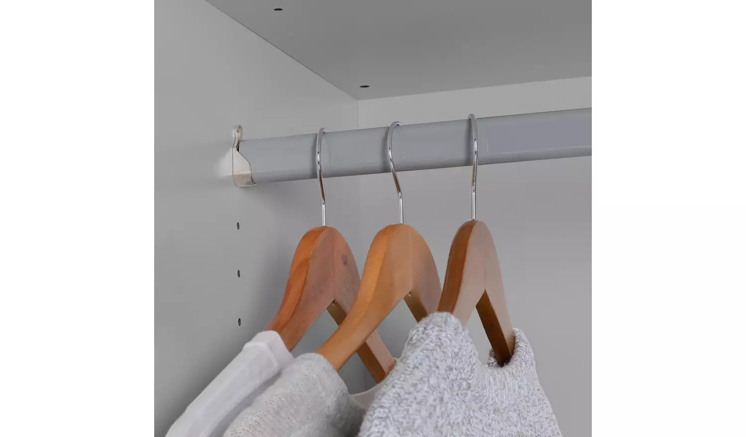 Habitat Munich Panelled 5 Door Mirror Wardrobe - Grey