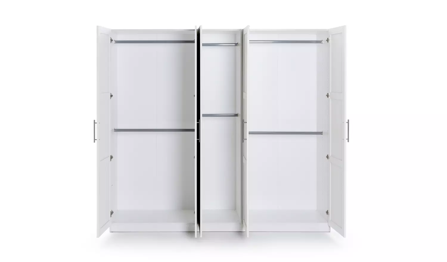 Habitat Munich Panelled 5 Door Wardrobe - White
