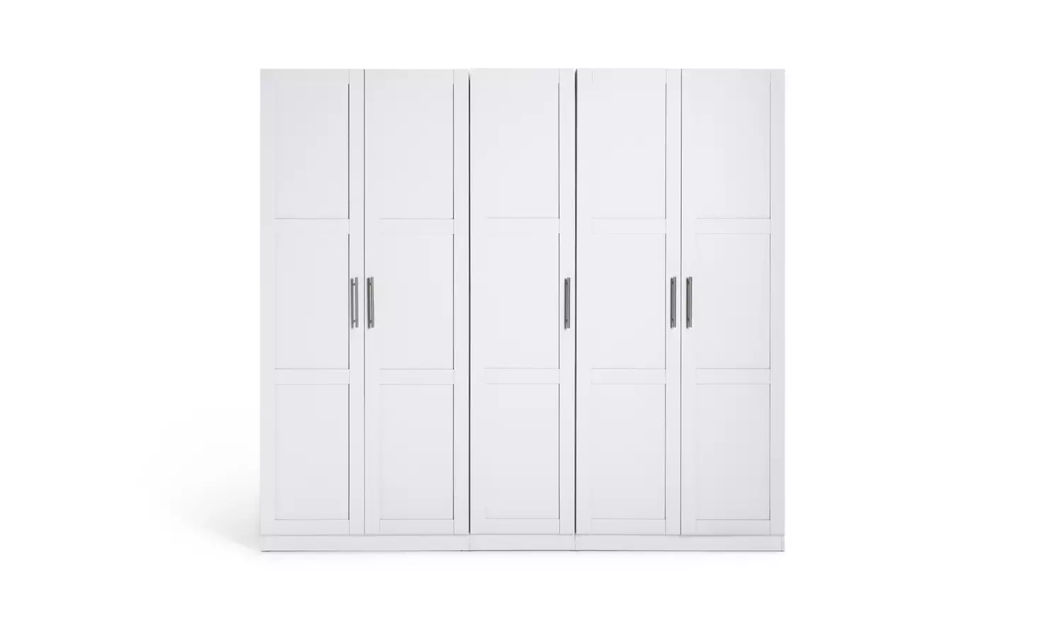 Habitat Munich Panelled 5 Door Wardrobe - White