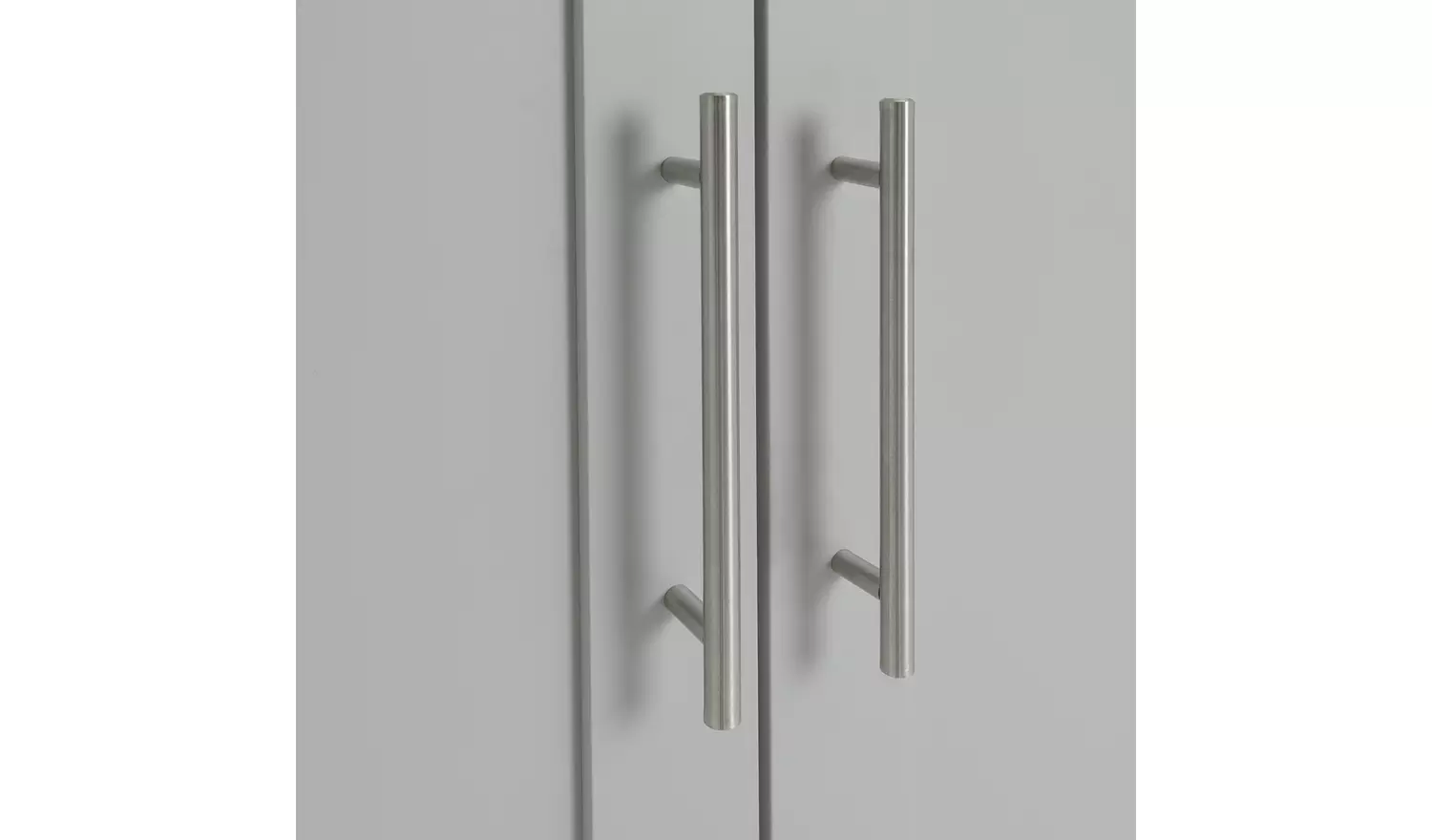 Habitat Munich Panelled 6 Door Mirror Wardrobe - Grey