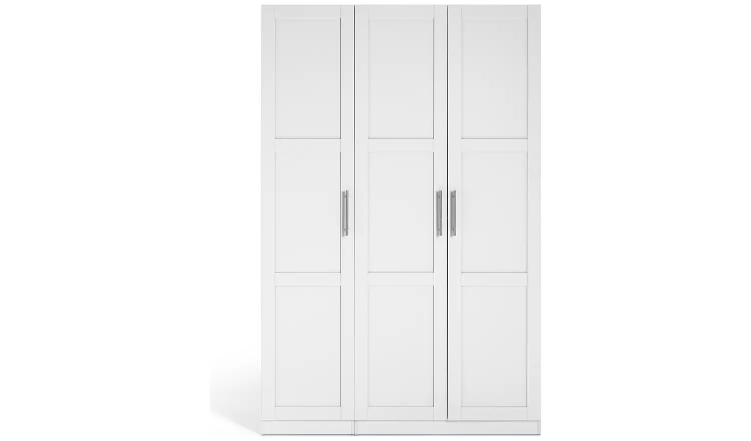 Habitat Munich Panelled 3 Door Wardrobe - White