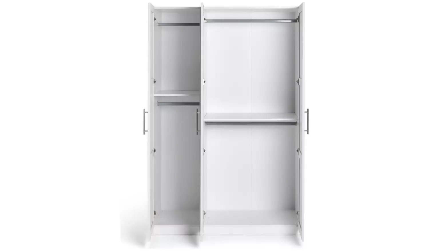 Habitat Munich Panelled 3 Door Wardrobe - White