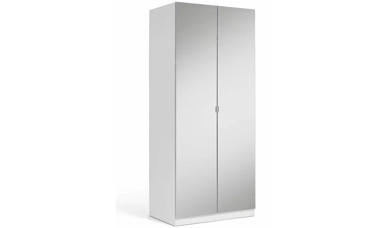 Habitat Munich 2 Door Mirror Wardrobe - White