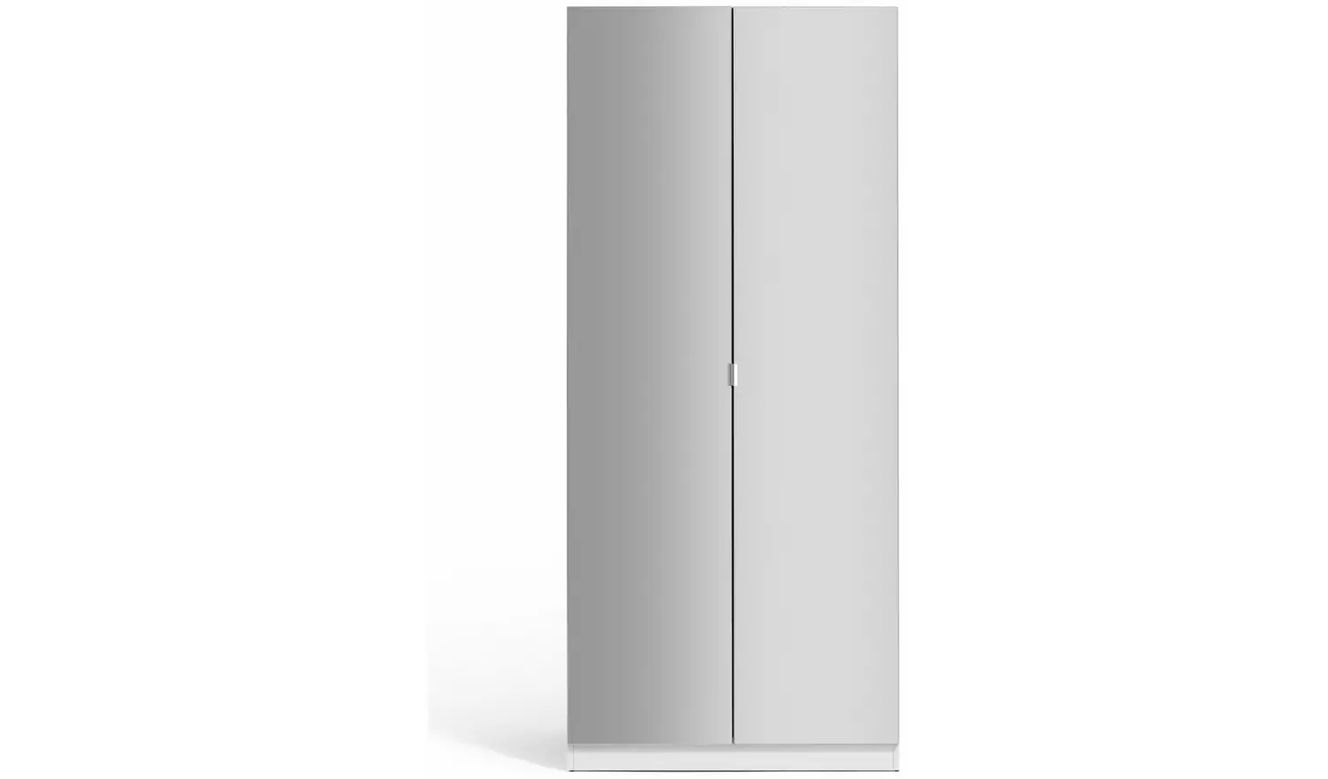 Habitat Munich 2 Door Mirror Wardrobe - White