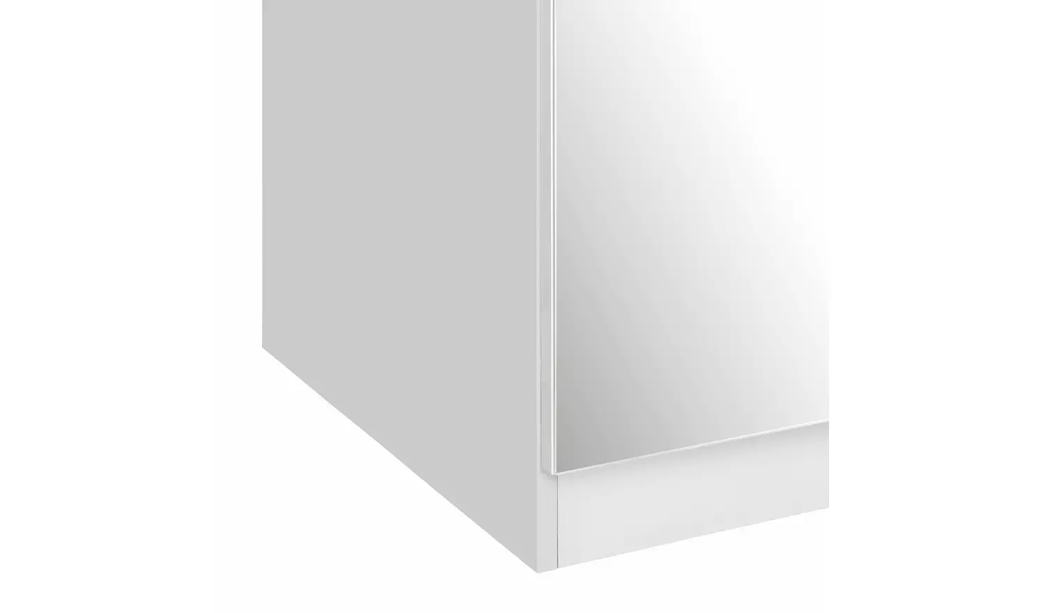 Habitat Munich 2 Door Mirror Wardrobe - White