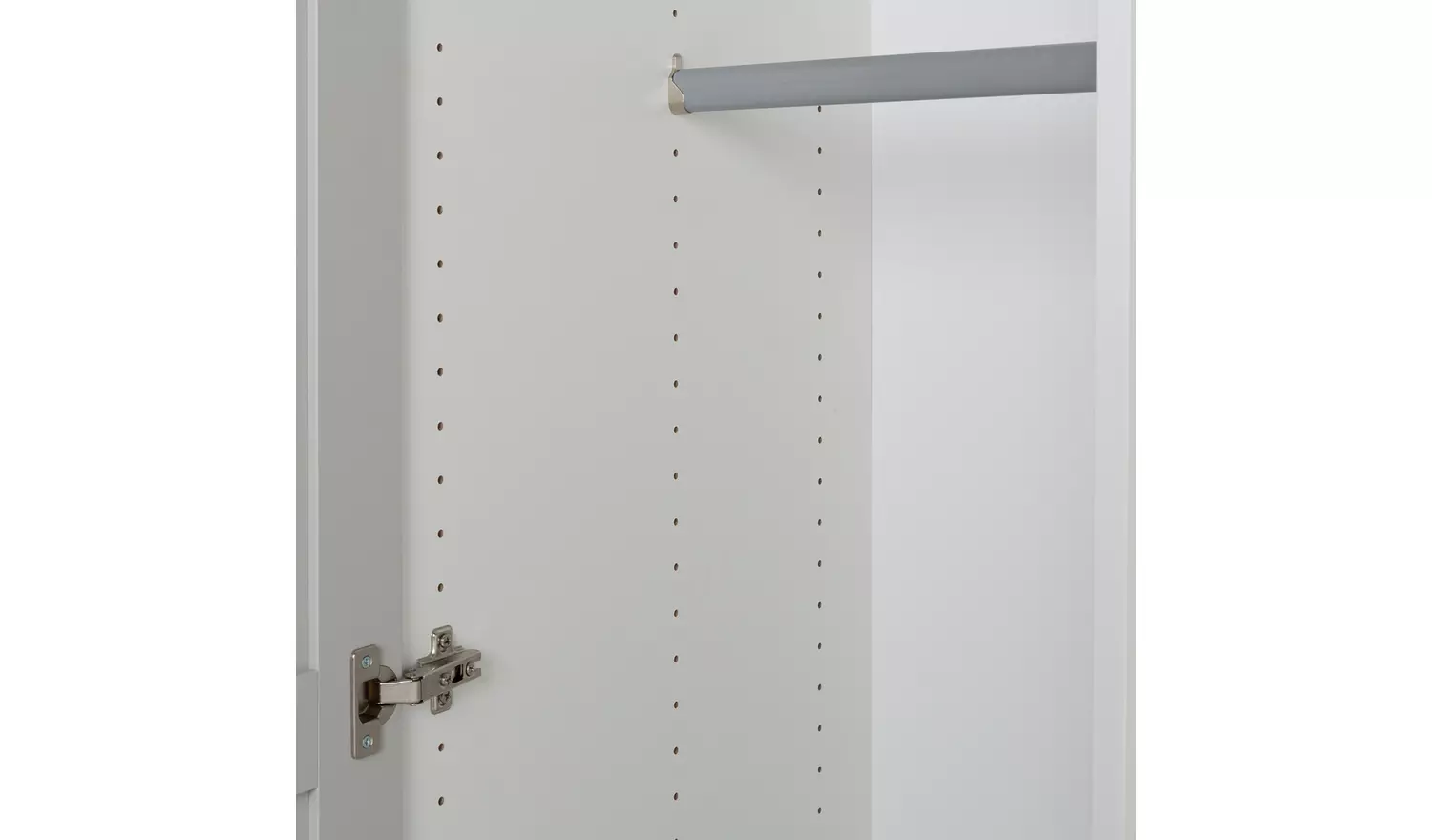 Habitat Munich Panelled 1 Door Wardrobe - Grey