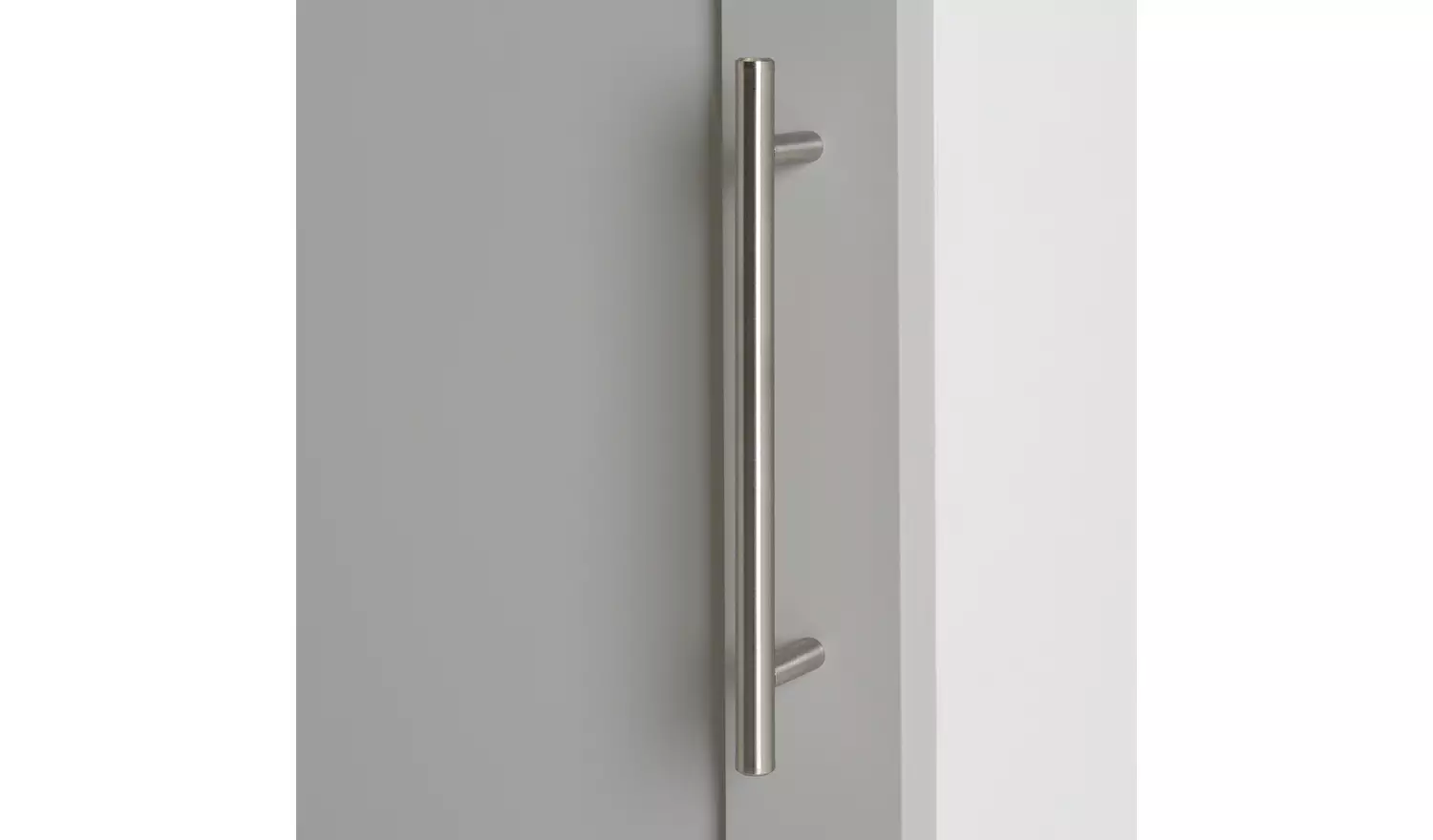 Habitat Munich Panelled 1 Door Wardrobe - Grey