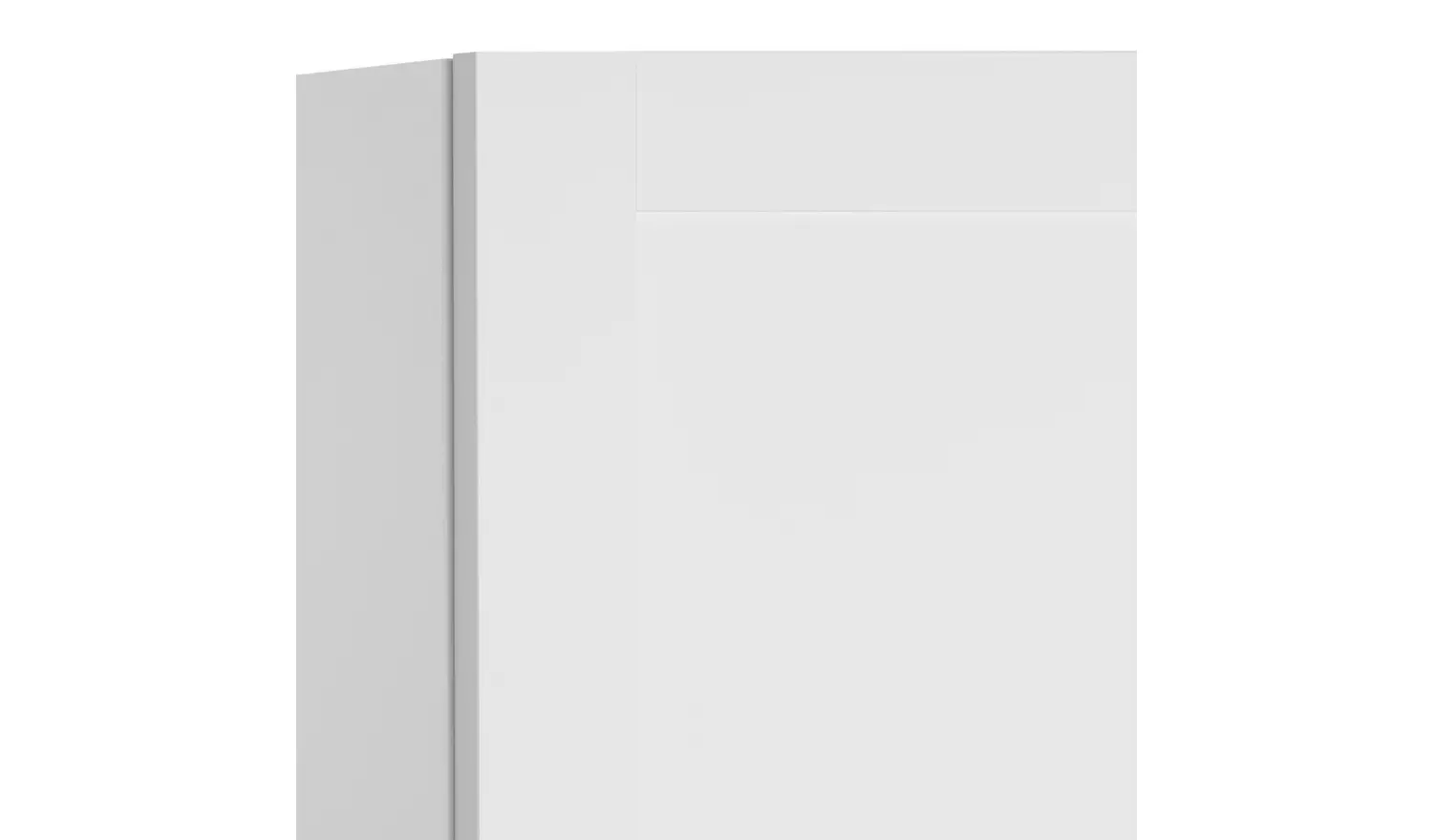 Habitat Munich Panelled 1 Door Wardrobe - White