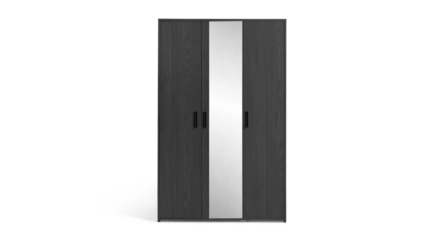 Argos Home Oslo 3 Door Mirror Wardrobe - Black Oak Effect