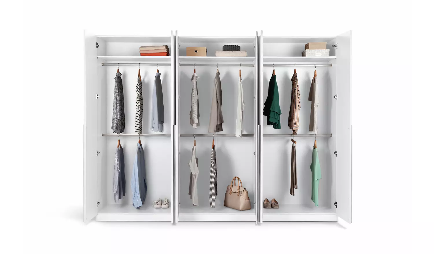 Habitat Munich 6 Door Wardrobe - White