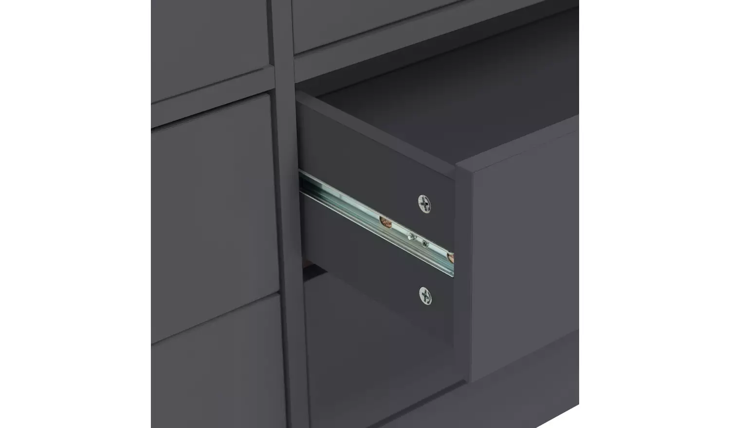 Habitat Pagnell 3 Door 4 Drawer Wardrobe - Grey