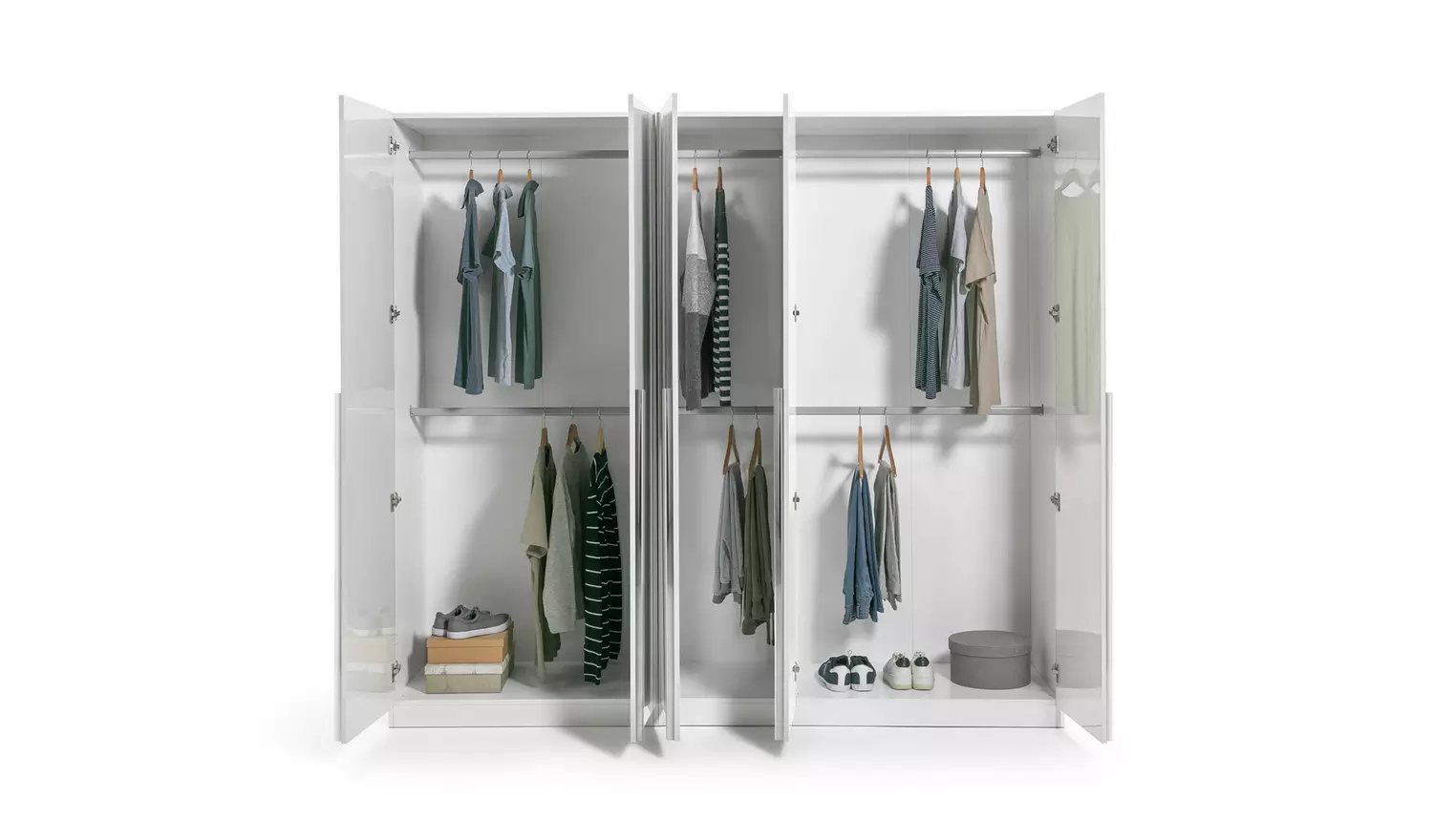 Habitat Munich 5 Door Wardrobe - White