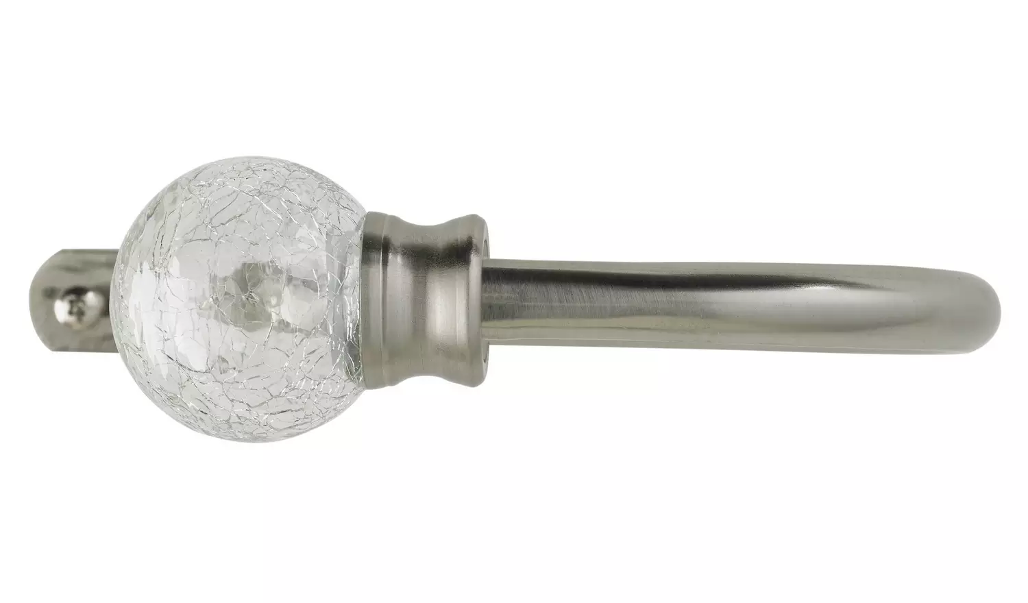 Argos Home Cora Crackle Ball Curtain Holdbacks - SSteel