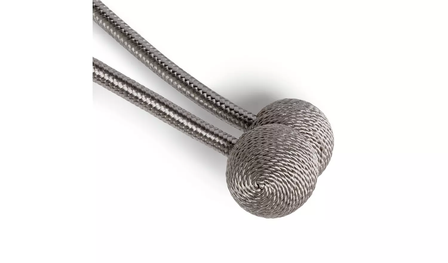 Argos Home Grey Fixed Tieback Curtain Poles - 38cm - 43cm